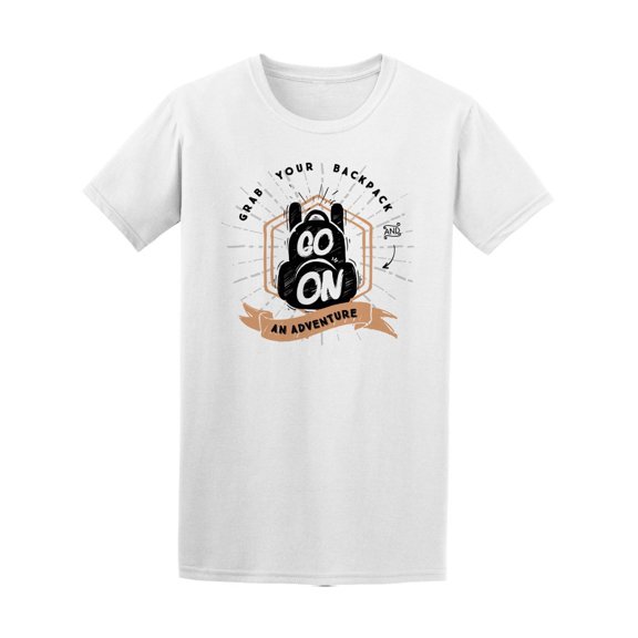 Grab Your Backpack Adventure Tee Men's -Image by Shutterstock