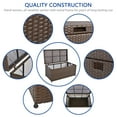 thumbnail image 3 of Jeco Wicker Patio Storage Deck Box in Espresso, 3 of 6