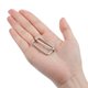 thumbnail image 4 of Deslizantes Hebillas, 60uds 32x16x2,8mm Metal Rectángulo Tri-deslizante Deslizamiento Hebilla Rodillo Pasador Hebilla Ajustador para Cinturón Bolso DIY Accesorios, Plateado Tono, 4 of 5