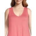 thumbnail image 5 of Terra & Sky Women's Plus Size Swing Tank Dress, 5 of 5
