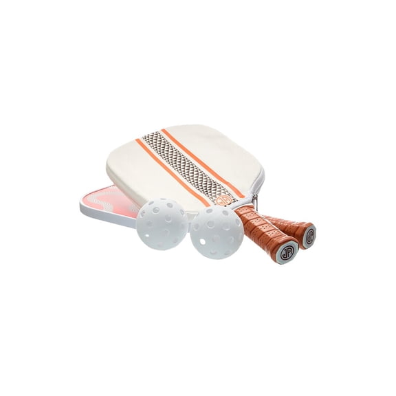Jonathan Adler Eden Pickleball Set, Orange