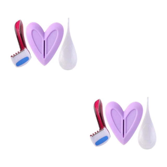 Maytalsory Shaver Shaping Tool for and Pubic Skin Hair Heart 2Set
