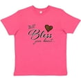 thumbnail image 3 of Inktastic Well Bless your Heart with Leopard Print Youth T-Shirt, 3 of 5