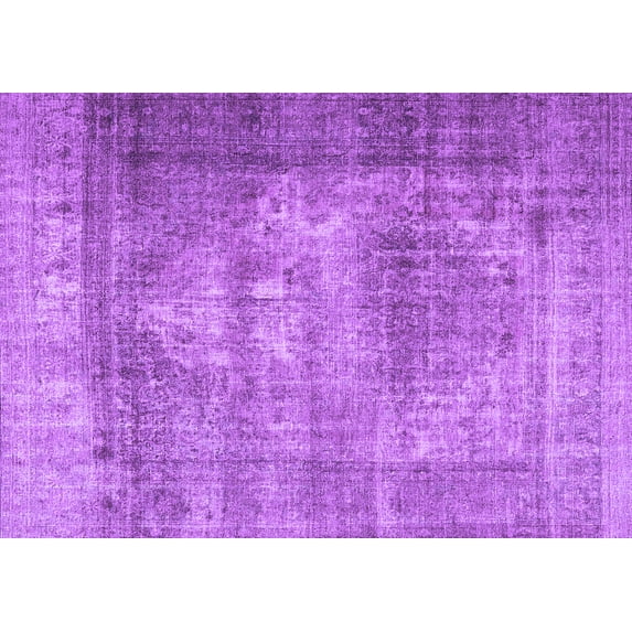 Ahgly Company Indoor Rectangle Persian Purple Traditional Area Rugs, 5' x 7'