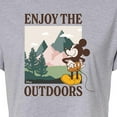 thumbnail image 3 of Disney - Enjoy The Outdoors Mickey - Juniors Cropped Cotton Blend T-Shirt, 3 of 5