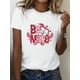 thumbnail image 2 of Camiseta de San Valentín para mujer, con estampado "Be Mine" de corazón y Cupido, 100 % algodón, cuello redondo, manga corta, estilo deportivo, elasticidad media, ideal para todas las estaciones, esti, 2 of 8