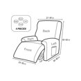 thumbnail image 3 of Stretch Recliner Cover Lift Reclining Chair Recliner Slipcover Style 2, 3 of 3