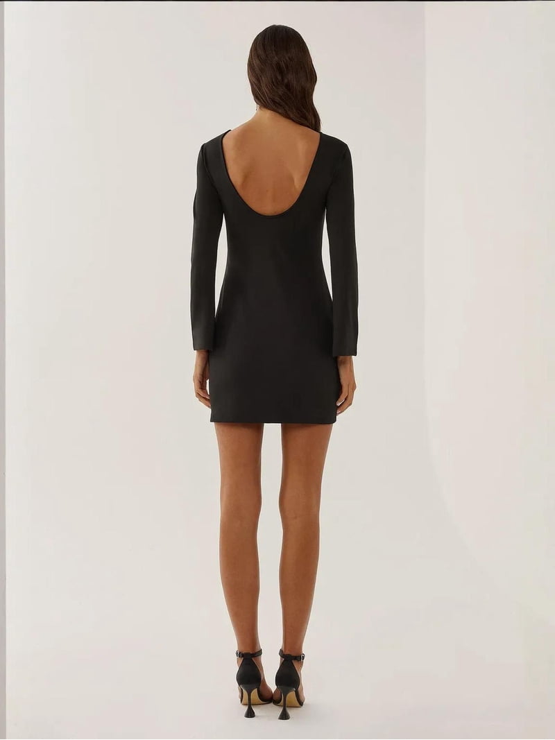 cleavage bodycon dress Bodycon Dress Deep V Neck Dress Cleavage Plus Size Women's Fashion Chic Sexy V Neck Long Sleeve Ruched