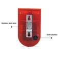 Solar Motion Sensor Detector Siren Sound Alarm LED Warning Strobe