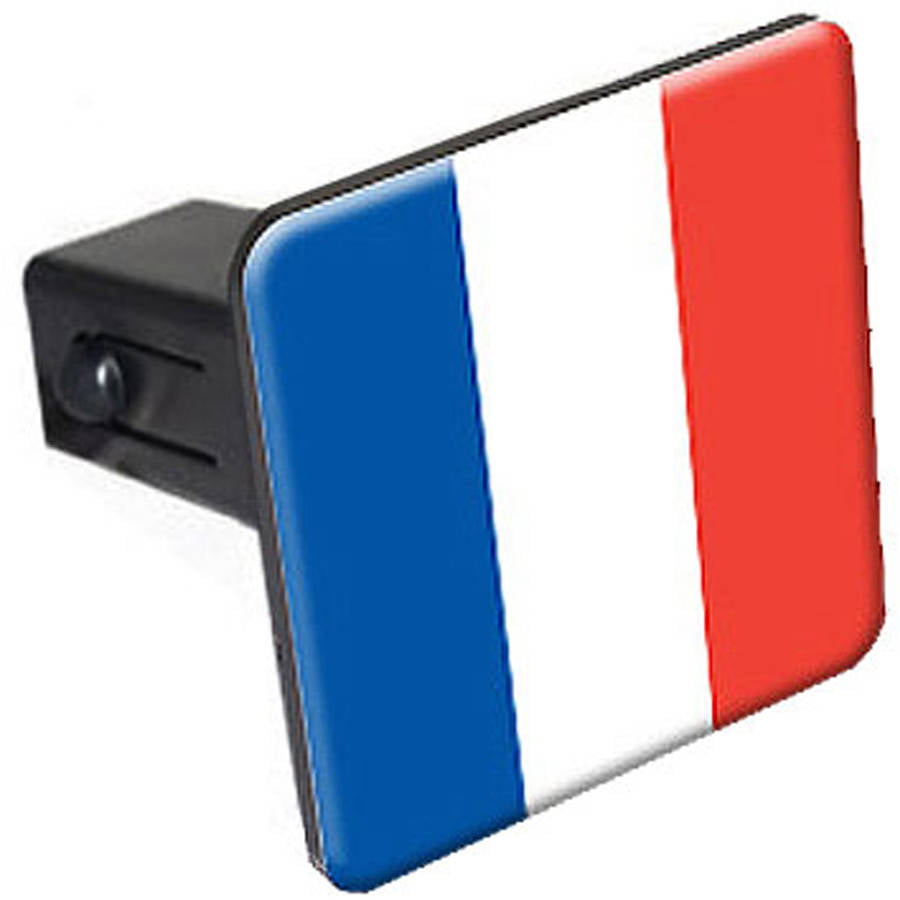 Tow Trailer Hitch Cover Plug Insert Truck RV Graphics and More France Flag 1.25 1 1/4 inch 