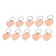 thumbnail image 3 of 10 Uds llavero de madera peso ligero escribir grabar fácilmente elegante en forma de corazón llavero de madera en blanco para regalo DIY, 3 of 14