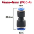 thumbnail image 1 of Reducer Straight Push-In Fittings Pneumatic Line Tube Hose Connector 4mm to 16mm 6mm-4mm, 1 of 8