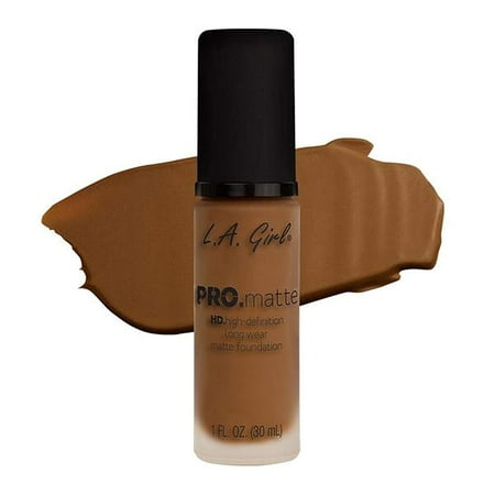 Mac Makeup Pro Long Wear LA Girl PRO.mattte HD.high-definition long wear matte foundation (GLM683 Nutmeg), With a soft and suede-like finish, PRO.matte Foundation will.., By LA Girl Cosmetics ()