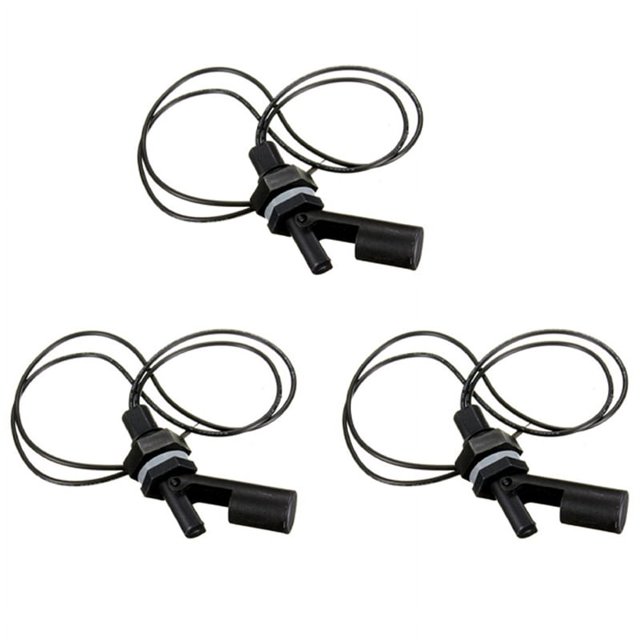 3X Piscina de Tanque Interruptor de Flotador de de Agua Horizontal Sensor de de Líquido Bola - 12V 220V 10W
