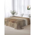 thumbnail image 6 of Brown Flat Sheet Only Twin Size, Soft Breathable Bed Top Sheets for Mattress, Oil Painting Abstract Art Contemporary Luxury Bedding Flat Sheets for Home Hotel Bedroom Bed Protection, 6 of 9