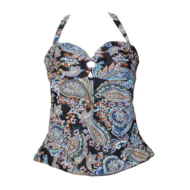 Target Brand Kona Sol Women Swimsuit Floral Print Medium Size Tankinis