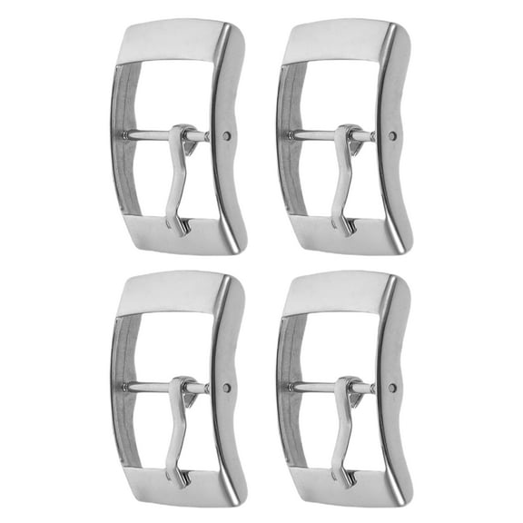 OFFIGAM 4-Pack Stainless Steel Watch Band Buckles Replacement Metal Strap Clasps for Business and Casual Watches