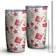 thumbnail image 2 of Christmas 20oz Stainless Steel Mobile Tumbler – Vacuum Insulated Coffee Mug with Lid, Spill-Proof Travel Cup for Hot & Cold Drinks, 2 of 7