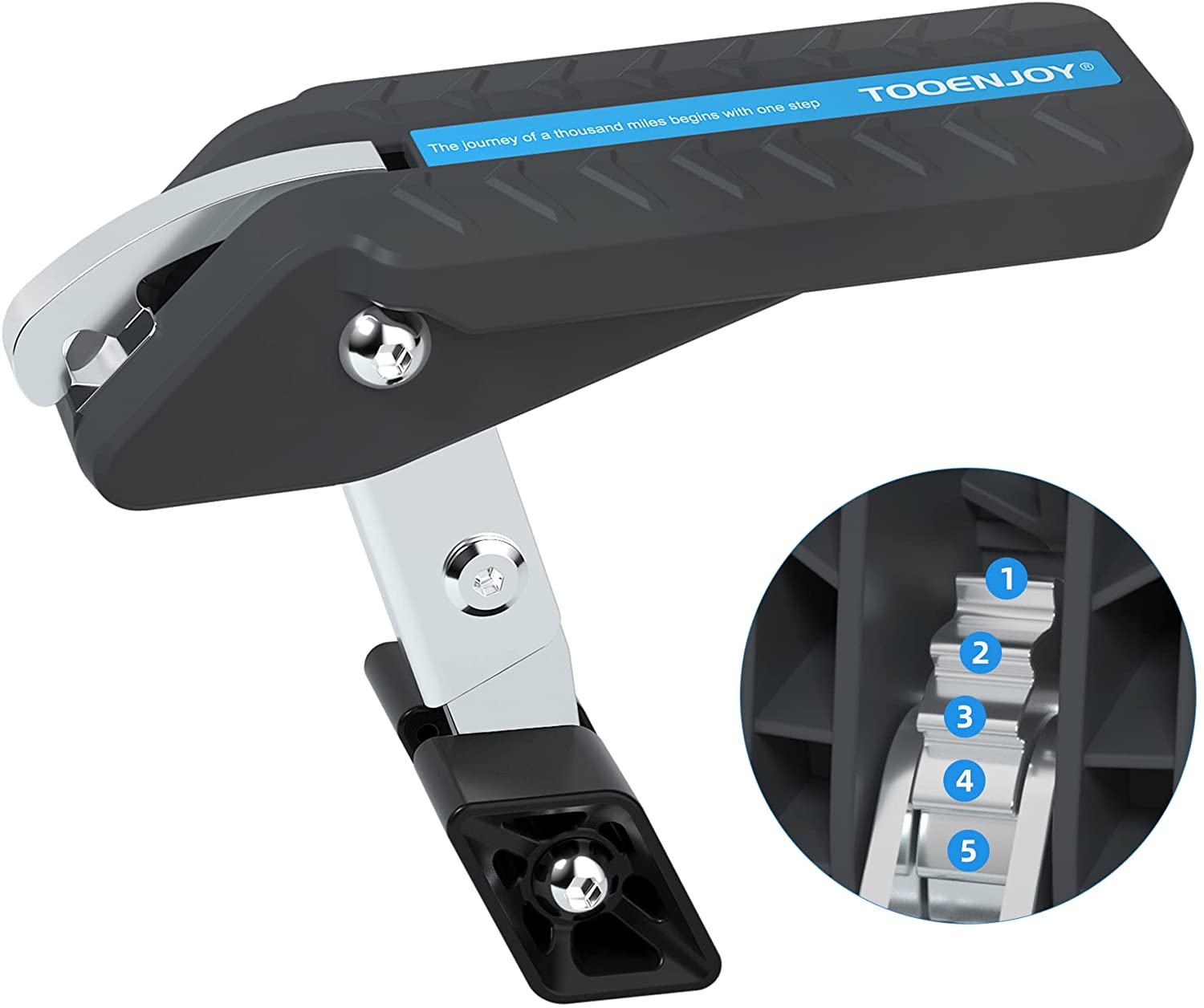 Adujstable 5 Gear Extra Protection Car Door Latch Step No Assemble