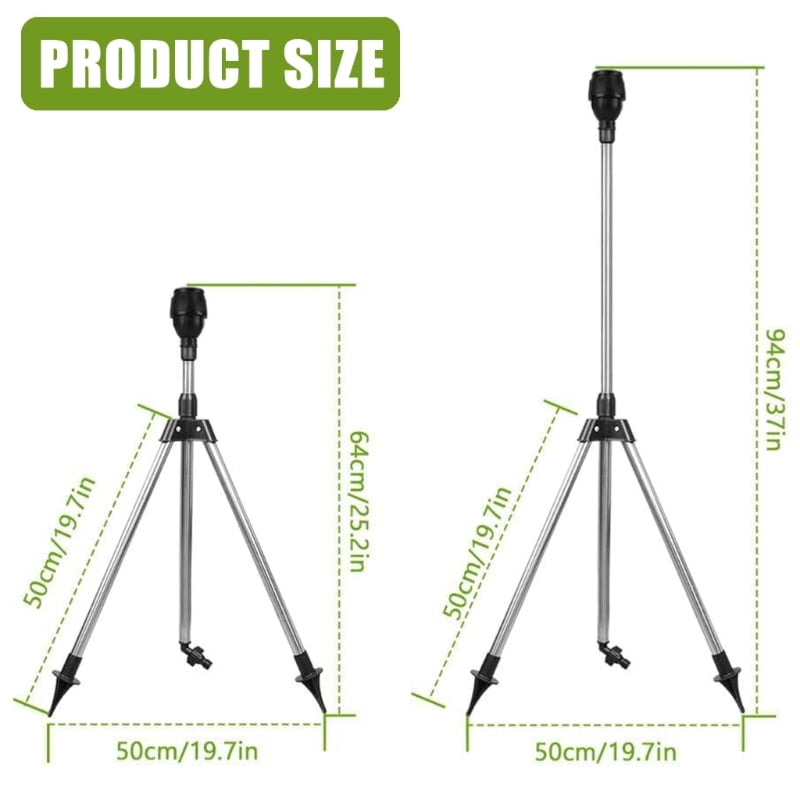 Interlinkable Tripod Sprinkler Base System For Expansive Yard Water Distribution