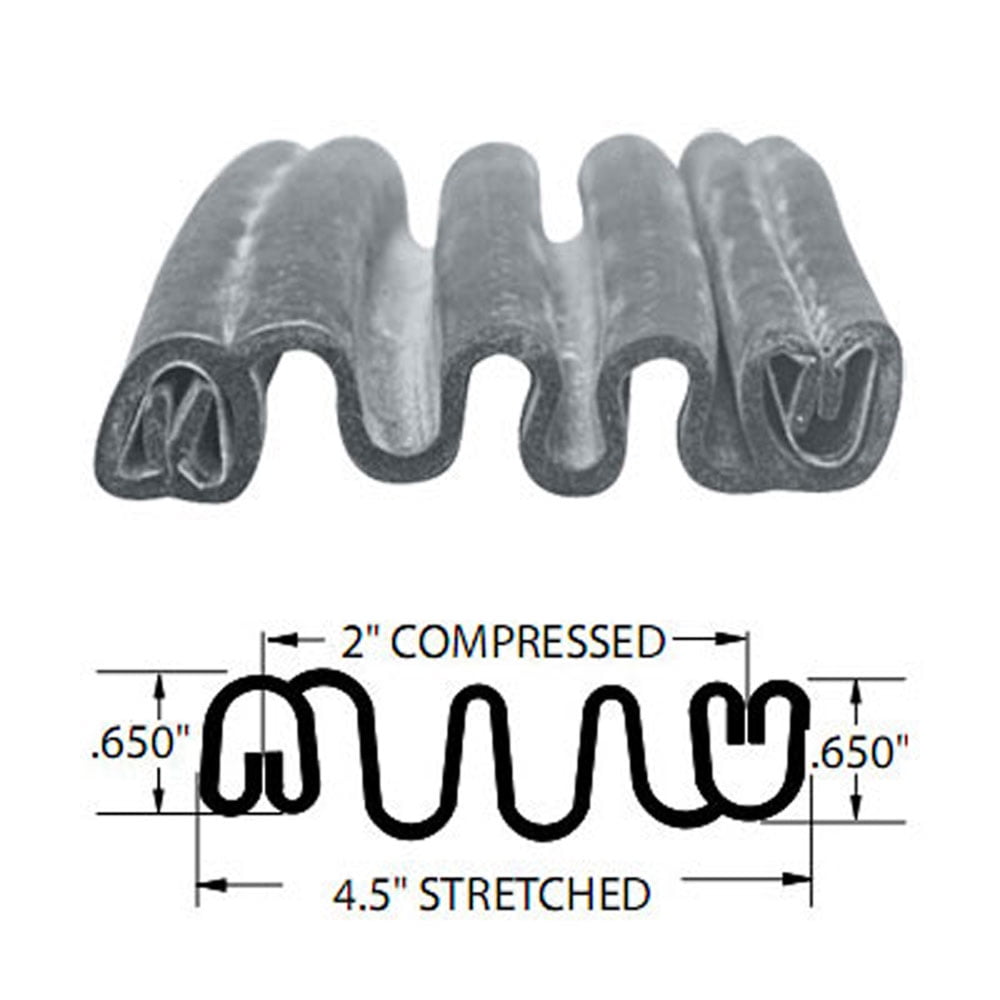 Gordon Glass Slider to Shell Accordion Boot Rubber Spring Clips are Facing The Opposite Direction 15 ft 