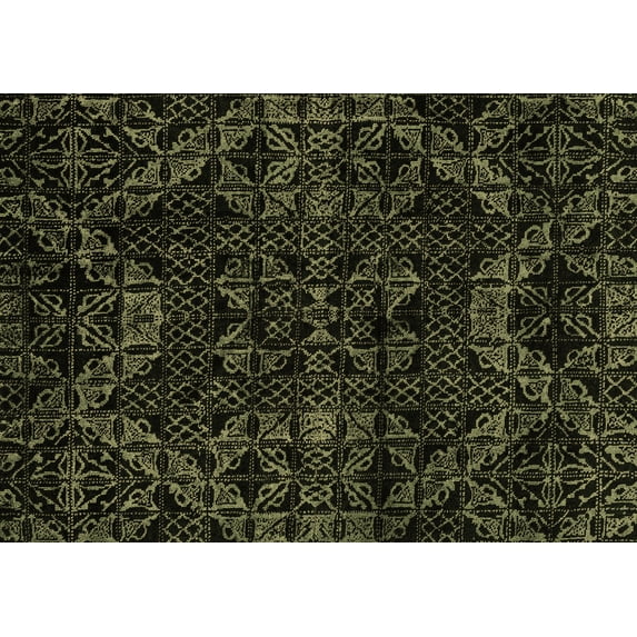 Ahgly Company Indoor Rectangle Abstract Brown Modern Area Rugs, 3' x 5'