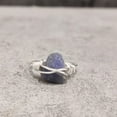 thumbnail image 3 of Natural Tanzanite Ring, Rough Tanzanite Gemstone Ring, December Birthstone, Wire Band, 925 Sterling Silver, Womens Ring, Christmas, Thanksgiving, Handmade, Statement Jewelry, Rough Gemstone Jewelry, 3 of 6