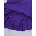 thumbnail image 5 of Vxuxlje Kids Girls Ice Skating Sparkle Diamond V-shaped Sheer Tulle Splice Leotard A-line Dress for Violet 16, 5 of 7