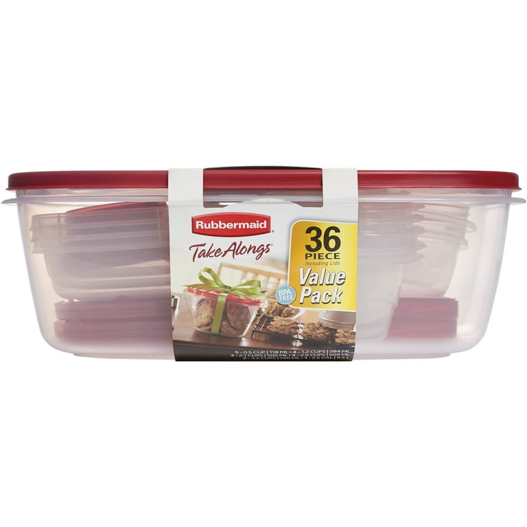 Food storage containers: This 36-piece Rubbermaid set is less than $20