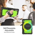 thumbnail image 2 of For Samsung Galaxy Tab S10 Ultra/S9 Ultra/S8 Ultra Case 14.6 inch, 360 Rotating Shockproof Cover with Stand, Screen Protector, Shoulder Strap (SM-X920/X910/X900), Lime PC, 2 of 7