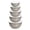 Brown, variant on Laoyebaoho Stainless Steel Mixing Bowls Set, TINANA 6 Pack Mixing Bowls with Lids, Metal Nesting Storage Bowls for Kitchen