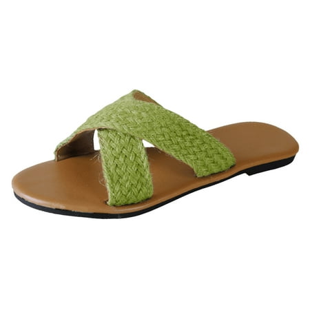 

Ladies Summer Simple Solid Colour Outer Thick Bottom Open Toe Beach Large Size Sandals Slippers Women s Sandals Size 9 Buckle Sandals for Women Women Glitter Sandals Size 11 Earth Spirit Sandals for
