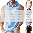 thumbnail image 2 of Men's Workout Hooded Tank Tops Gym Sleeveless Hoodies Quick Dry Bodybuilding Muscle Cut off T-Shirt Athletic Vest White, 2 of 5