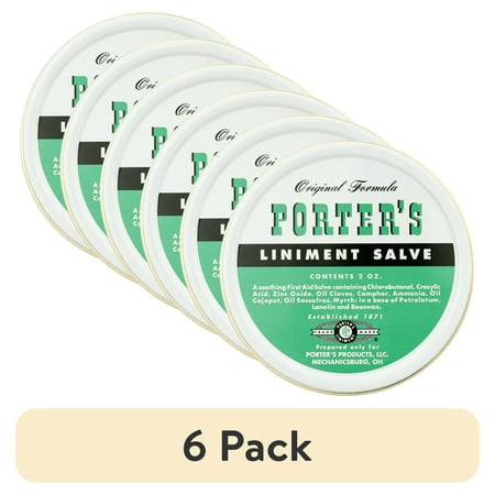 (6 pack) Original Formula Porters Liniment Salve 2 oz, Pack of 1