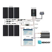 Renogy 600W 12V/24V Monocrystalline Solar Premium Kit w/Rover 60A Charger Controller