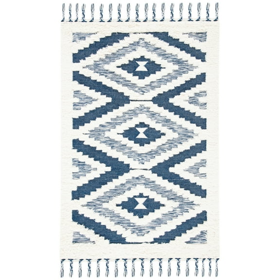 SAFAVIEH Natura NAT682A Handwoven Ivory / Blue Rug
