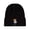 Black, variant on Kids "Cool Teddy" Rayon-Blend Cable-Knit Cuffed Embroidered Beanie, M, Navy