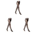 thumbnail image 4 of Sonducket Medias negras Varios patrones Malla misteriosa Malla elástica Muslo Vestido de lujo Medias Ropa de mujer Panty-hose 6028 Type1 NO1, 4 of 6