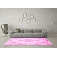thumbnail image 3 of Ahgly Company Indoor Square Persian Pink Traditional Area Rugs, 4' Square, 3 of 4