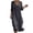 Black, variant on Women Boho Summer Dresses V Neck 3/4 Sleeve Solid Casual Loose Midi Sundress Beach Vacation Bohemian Long Dress, Orange 3XL