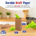 thumbnail image 2 of MT Products Disposable Extra Small Brown Paper Lunch Bags - 2 lb Fold Top - Pack of 200, 2 of 7