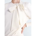 thumbnail image 4 of Free Assembly Women's and Women's Plus Bow Neck Sueded Terry Sweatshirt, Sizes XS-4X, 4 of 6