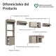 thumbnail image 4 of Cocina Integral Completa Modular Madesa Nice 340cm Crema 15, 4 of 6