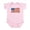 Petal Pink, variant on - American Flag Infant Bodysuit - Baby Light Bodysuit, Size Newborn - 24 Months