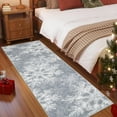 thumbnail image 2 of GlowSol 2'x8' Christmas Kitchen Runner Rug Indoor Non-Slip Bedsides Runner Rug Soft Christmas Snowflakes Area Rug for Hallway Laundry Room, Grey, 2 of 7