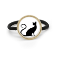 thumbnail image 1 of Cinta para el pelo de metal plateado y tocado de goma gato negro, 1 of 3