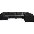 thumbnail image 2 of Meridian Furniture Jacob Sectionnel Modulaire en Velours Noir, 2 of 10