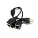 thumbnail image 2 of Matsuzay Divisor de Cable conexión rápida transmisión rápida portátil adaptador tamaño pequeño puertos comodidad Ethernet suministro de Juegos de teclado y mouse para computadora, 2 of 8