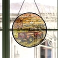 thumbnail image 3 of Customized Truck Ornament Suncather Window Hangings, Suncatchers Glass Panel Sun Catchers Gifts Home Decor Garden Christmas Halloween Wedding, 2025, 2025, Festive Home Accent,, 3 of 6