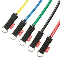 PRCTZ Resistance Exercise Tube Bands Set, Includes Resistance Tubes bands, Handles, Ankle Straps, Door Anchor, Multi-Color Set